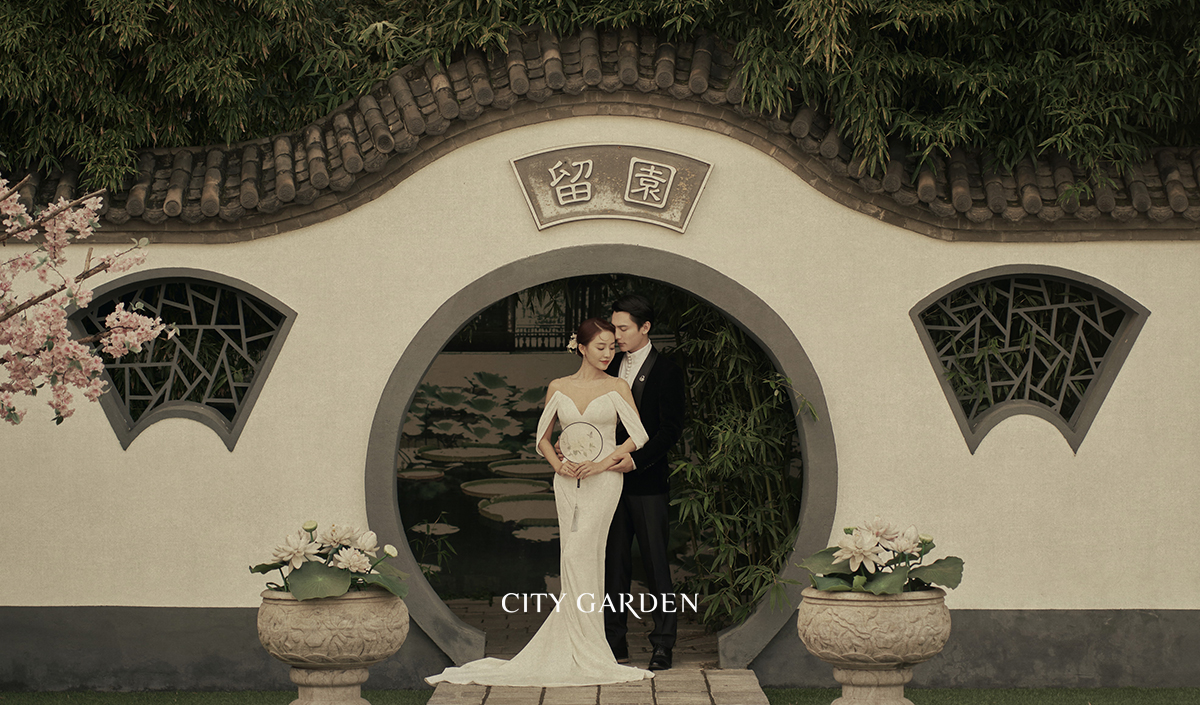 留园2.0工笔画婚照